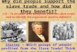 Why did people support the slave trade and how did they benefit?