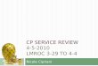 CP service review 4-5-2010 LMROC 3-29 to 4-4