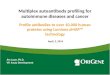 Multiplex autoantibody profiling for autoimmune diseases and cancer