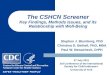 The CSHCN Screener Key Findings, Methods Issues, and its Relationship with Well-Being