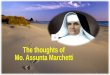 The  th oughts of  Mo.  Assunta  Marchetti