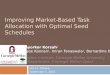 Improving Market-Based Task Allocation with Optimal Seed Schedules