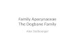 Family  Apocynaceae The Dogbane Family