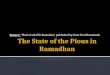 The State of  the Pious in  Ramadhan