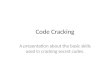 Code Cracking