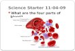 Science Starter 11-04-09