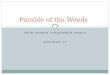 Parable of the Weeds