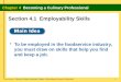 Section 4.1  Employability Skills