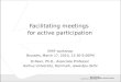 Facilitating meetings  for active participation