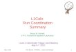 L1Calo  Run Coordination Summary