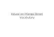 House on Mango Street  Vocabulary
