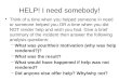 HELP! I need somebody!