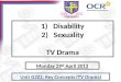Disability Sexuality TV Drama
