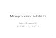 Microprocessor Reliability