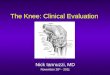 The Knee: Clinical Evaluation
