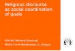 Religious discourse as social coordination of goals