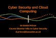 Cyber Security and Cloud Computing