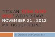 “It’s  an ‘ Edna goes Wild ’ Wednesday!”  november  21 ,  2012 mr.  Houghteling