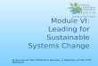 Module VI: Leading for Sustainable Systems Change