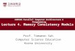 Lecture  4.  Memory Consistency Models