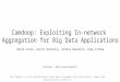 Camdoop : Exploiting In-network  Aggregation for Big Data Applications