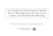An Analytical Performance Model for Co-Management of Last-Level Cache and Bandwidth Sharing
