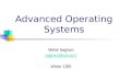 Advanced Operating  Systems