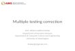 Multiple  testing correction