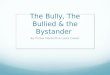 The Bully, The Bullied & the Bystander