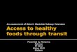 Access to healthy foods through transit