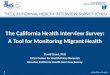 The California  Health Interview  Survey: A Tool for Monitoring Migrant Health David Grant, PhD