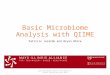Basic  Microbiome  Analysis with QIIME