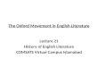 The Oxford Movement in English Literature