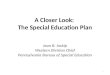 A Closer Look:  The Special Education Plan