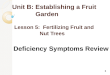 Unit B: Establishing a Fruit Garden