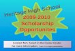 2009-2010  Scholarship Opportunites