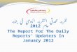 تقرير محدثي التقرير اليومي في  يناير عام 2012
