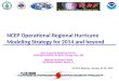 NCEP Operational Regional Hurricane Modeling Strategy for  2014 and  beyond
