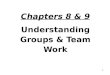 Chapters 8 & 9 Understanding Groups & Team Work