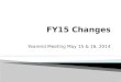 FY15 Changes