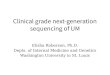 Clinical grade next-generation sequencing of UM