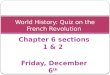 World History: Quiz on the French Revolution