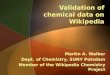 Validation of chemical data on  Wikipedia