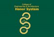 College of  Engineering & Architecture  Honor System