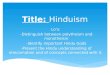 Title:  Hinduism