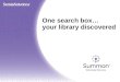 One search box… your library discovered