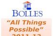 “All Things Possible” 2011-12