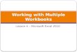 Working with Multiple Workbooks