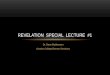 Revelation  Special  Lecture  #1