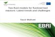 Two-fluid models for fluidized bed reactors: Latest trends and challenges Yassir Makkawi